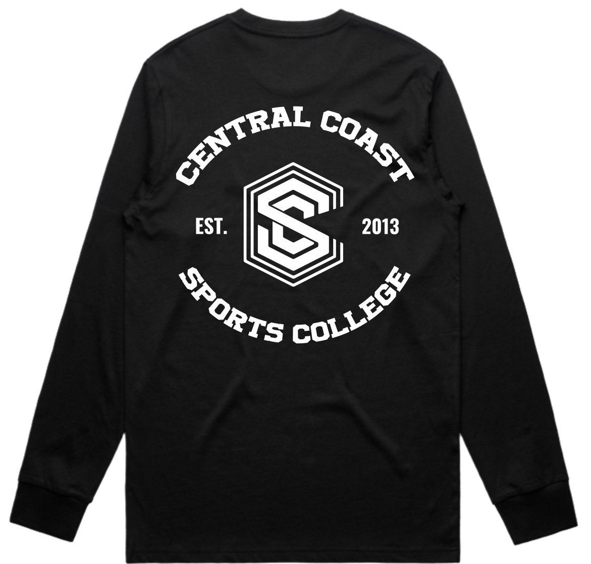 CCSC Varsity | Long Sleeve Cotton Tee with Large Print
