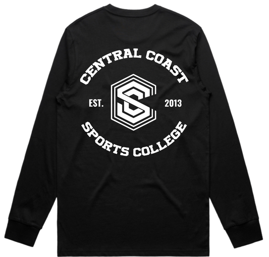 CCSC Varsity | Long Sleeve Cotton Tee with Chest Print