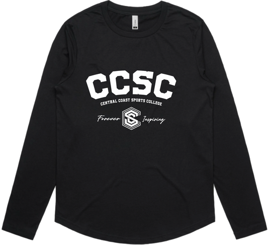 CCSC Varsity | Long Sleeve Cotton Tee with Large Print